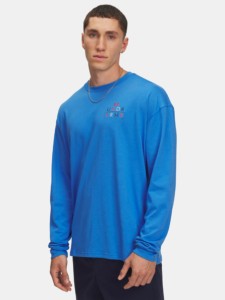 Under Armour Férfi póló Under Armour UA HWT MODERN SPORT OS LS-BLU
