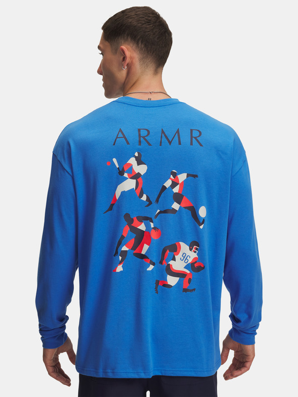 Under Armour Férfi póló Under Armour UA HWT MODERN SPORT OS LS-BLU