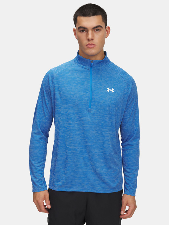 Under Armour Férfi póló Under Armour UA Tech Textured 1/2 Zip-BLU