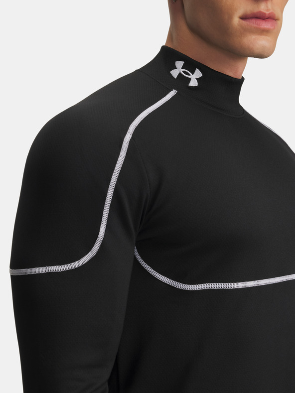 Under Armour Férfi póló Under Armour Cold Weather Grid LS Mock-BLK