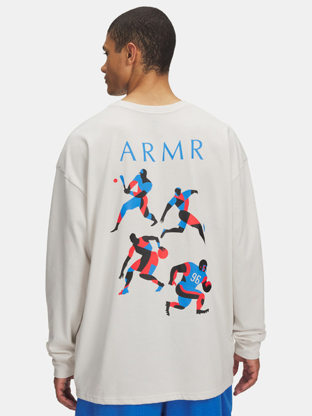 Under Armour Férfi póló Under Armour UA HWT MODERN SPORT OS LS-WHT