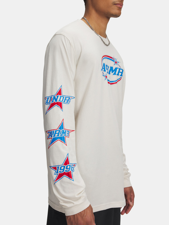 Under Armour Férfi póló Under Armour UA 60/40S STACKED STARS LS-BRN