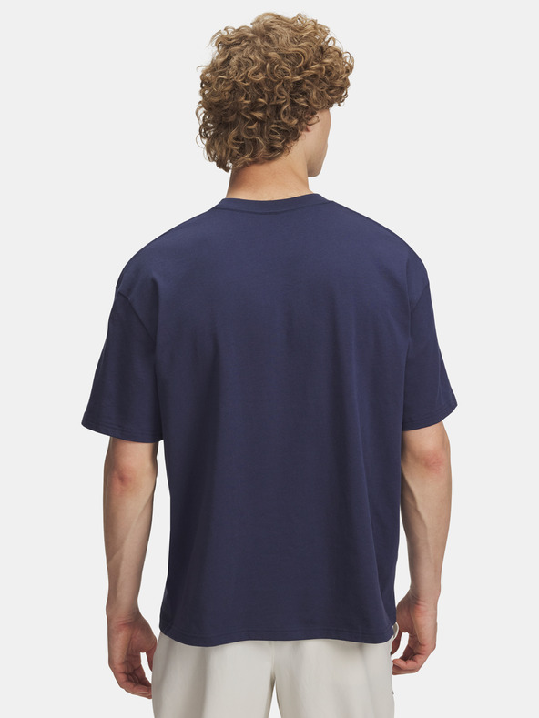 Under Armour Férfi póló Under Armour UA HWT WOVEN LABEL SS-BLU