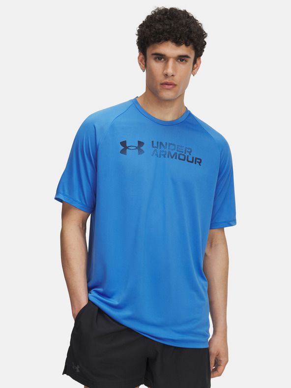 Under Armour Férfi póló Under Armour UA Tech Reflective SS-BLU
