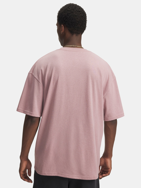 Under Armour Férfi póló Under Armour UA HWT WOVEN LABEL SS-PNK