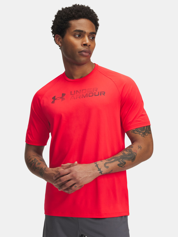 Under Armour Férfi póló Under Armour UA Tech Reflective SS-RED