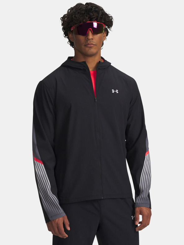 Under Armour Férfi dzseki Under Armour UA Velociti Storm Hooded Jkt-BLK