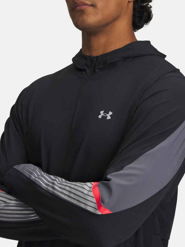 Under Armour Férfi dzseki Under Armour UA Velociti Storm Hooded Jkt-BLK
