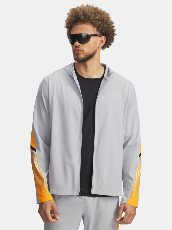Under Armour Férfi dzseki Under Armour UA Velociti Storm Hooded Jkt-GRY
