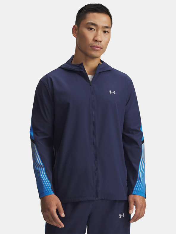 Under Armour Férfi dzseki Under Armour UA Velociti Storm Hooded Jkt-BLU