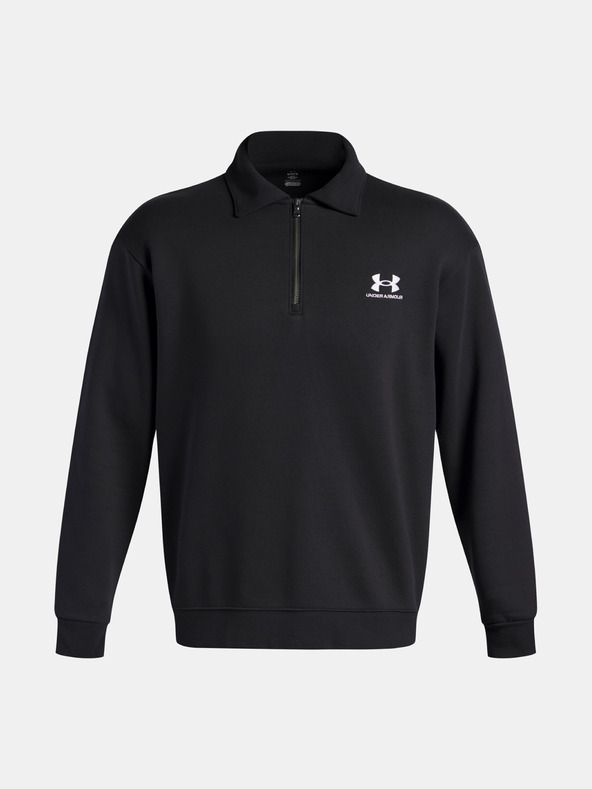 Under Armour Férfi dzseki Under Armour UA Icon Flc Collar 1/4 Zip-BLK