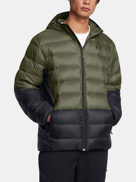 Under Armour Férfi dzseki Under Armour LEGEND DOWN HOODED JACKET-GRN