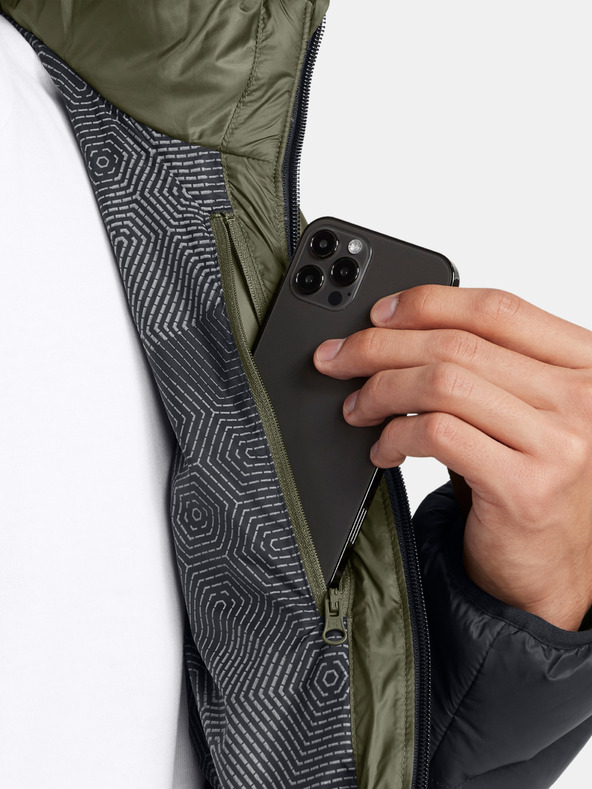 Under Armour Férfi dzseki Under Armour LEGEND DOWN HOODED JACKET-GRN