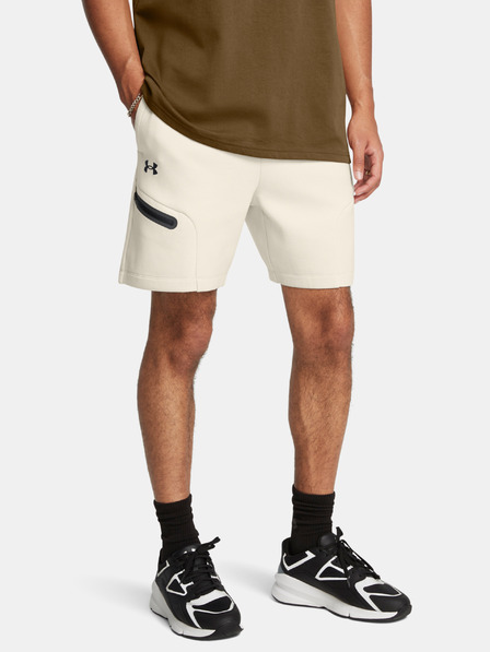 Under Armour Férfi rövidnadrágok Under Armour UA Unstoppable Flc Shorts-WHT