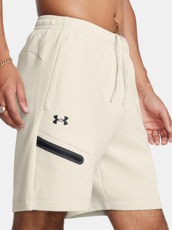 Under Armour Férfi rövidnadrágok Under Armour UA Unstoppable Flc Shorts-WHT