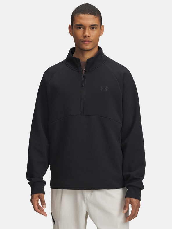 Under Armour Férfi felső Under Armour UA Unstoppable Flc Half Zip-BLK