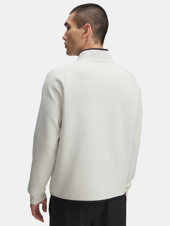 Under Armour Férfi felső Under Armour UA Unstoppable Flc Half Zip-WHT