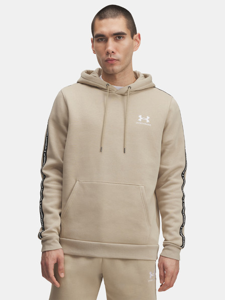 Under Armour Férfi felső Under Armour UA Icon Fleece HD Taping-BRN