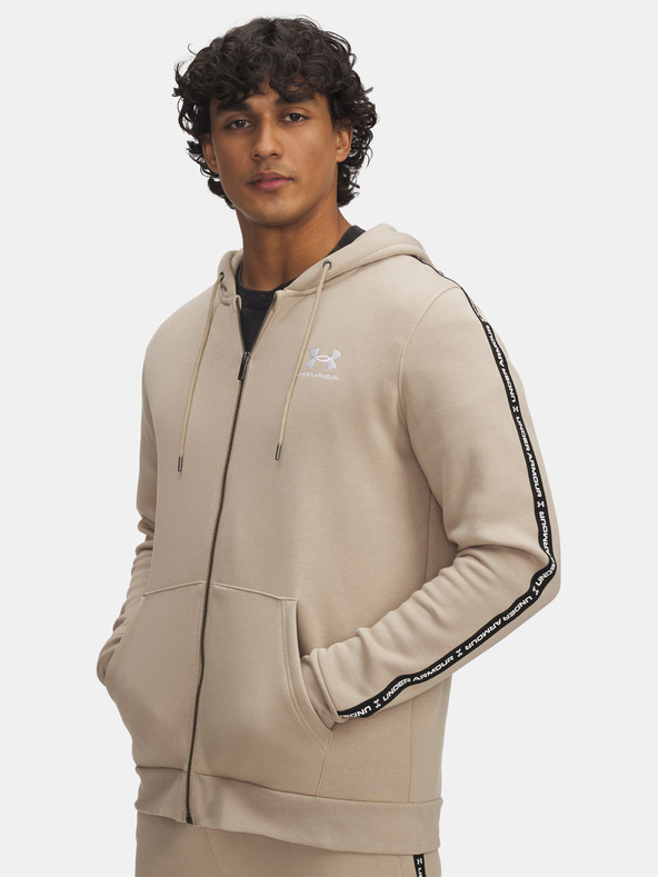 Under Armour Férfi felső Under Armour UA Icon Fleece FZ Taping-BRN