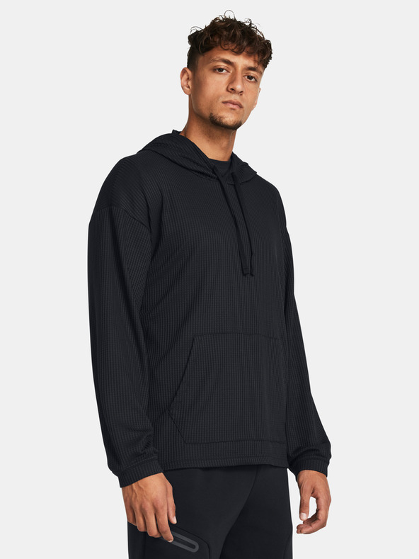 Under Armour Férfi felső Under Armour UA Rival Waffle Hoodie-BLK