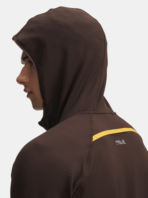 Under Armour Férfi felső Under Armour UA TRAIL RUN HOODIE-BRN
