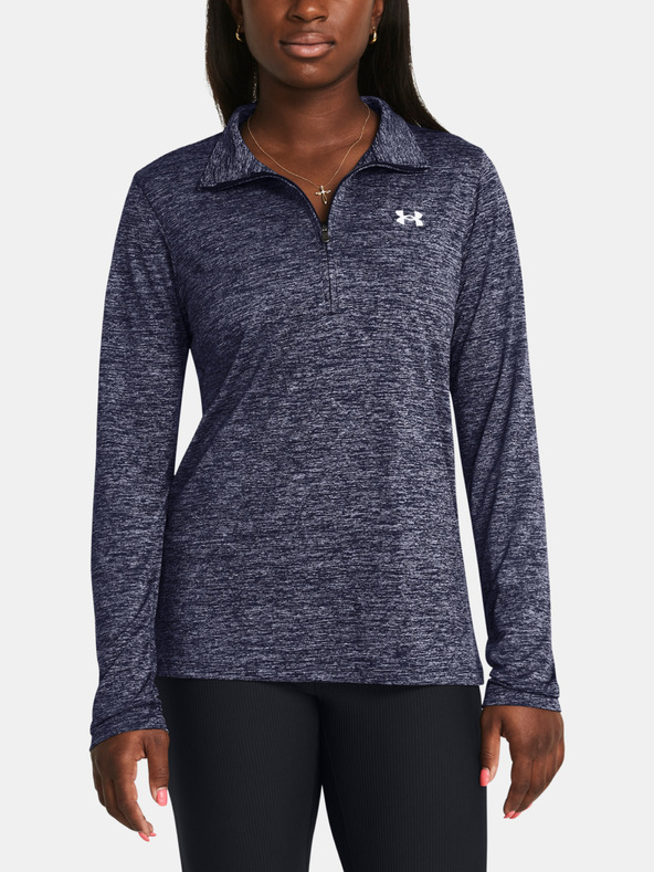 Under Armour Női póló Under Armour Tech 1/2 Zip- Twist-BLU