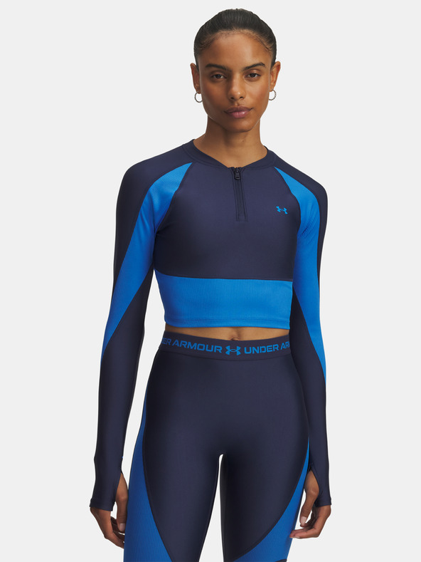 Under Armour Női póló Under Armour UA HG Rib 1/4 Zip-BLU