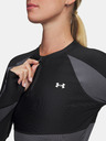 Under Armour Női póló Under Armour UA HG Rib 1/4 Zip-BLK