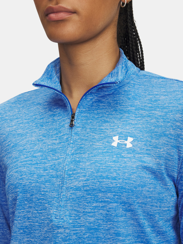 Under Armour Női póló Under Armour Tech 1/2 Zip- Twist-BLU