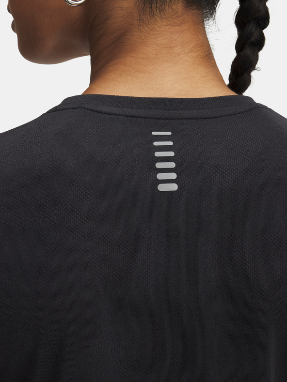 Under Armour Női póló Under Armour UA Launch Jacquard SS-BLK