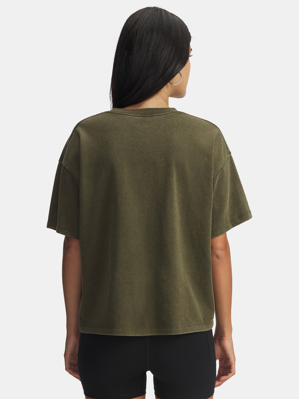 Under Armour Női póló Under Armour UA HWT Boxy Wash SS-GRN