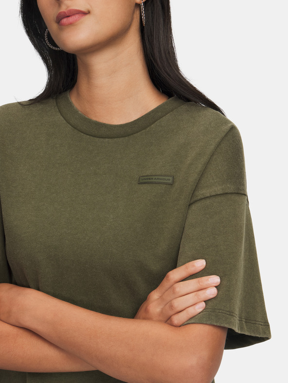 Under Armour Női póló Under Armour UA HWT Boxy Wash SS-GRN