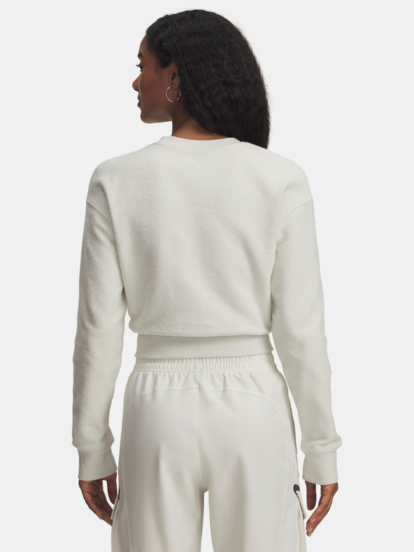 Under Armour Női felső Under Armour Icon Terry Varsity Crew-WHT