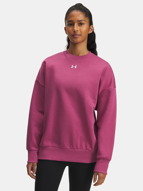 Under Armour Női felső Under Armour UA Rival Fleece OS Crew-RED