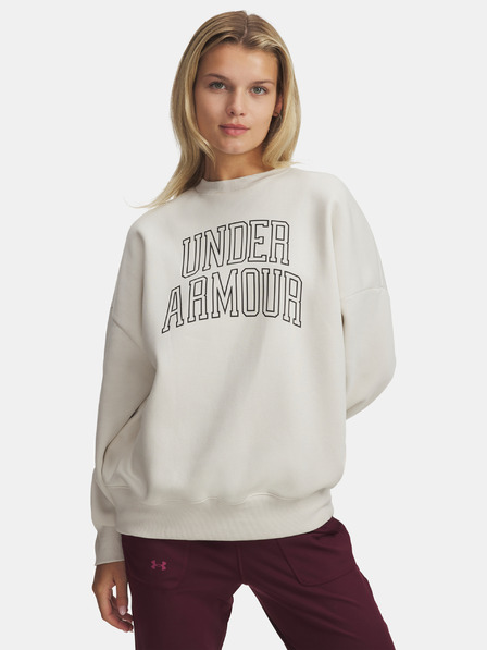 Under Armour Női felső Under Armour Rival Flc OS Varsity Crew-WHT