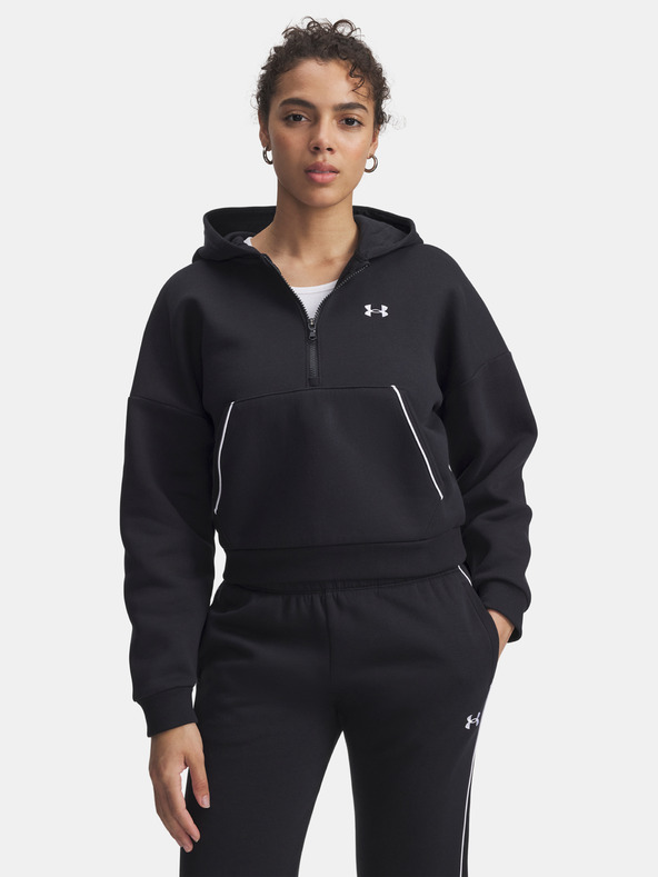 Under Armour Női felső Under Armour Rival Flc Piped HZ Hoodie-BLK