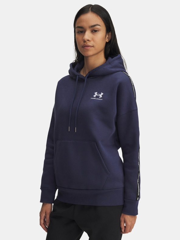 Under Armour Női felső Under Armour Icon Fleece Taped Hdy-BLU