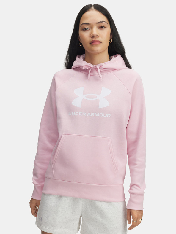 Under Armour Női felső Under Armour UA Rival Fleece Big Logo HD-PNK