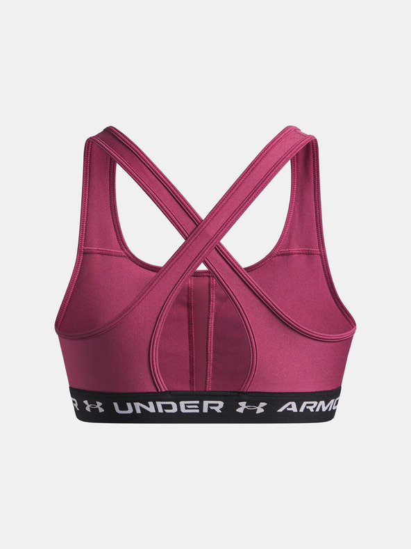 Under Armour Női melltartó Under Armour Crossback Mid Bra-RED