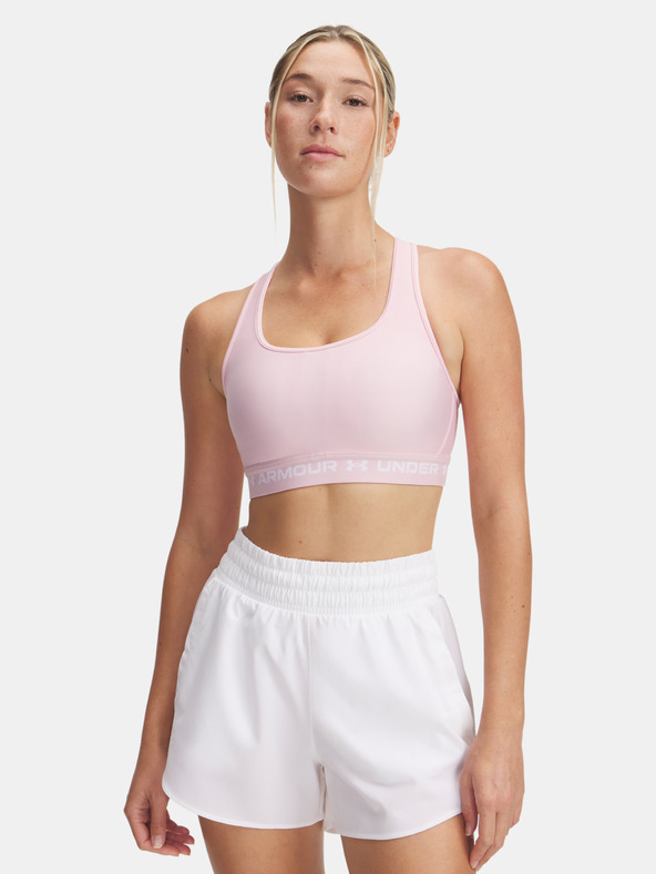 Under Armour Női melltartó Under Armour Crossback Mid Bra-PNK