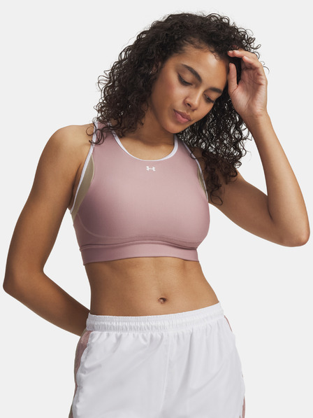 Under Armour Női melltartó Under Armour UA Crossback Mid Open Back-PNK