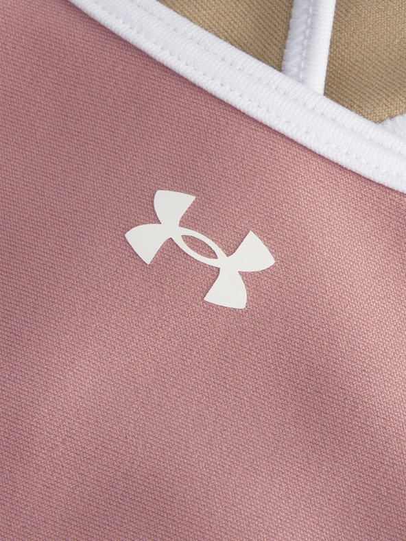 Under Armour Női melltartó Under Armour UA Crossback Mid Open Back-PNK