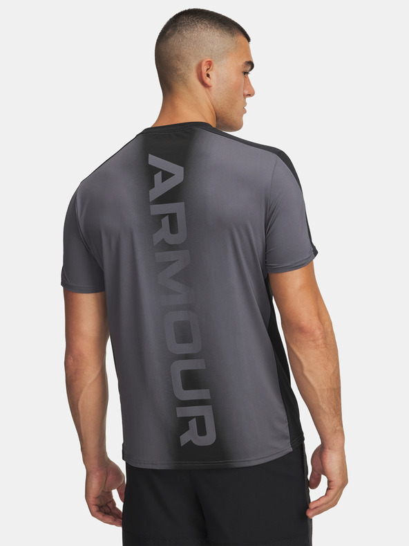Under Armour Férfi póló Under Armour UA HG Wordmark SS-GRY