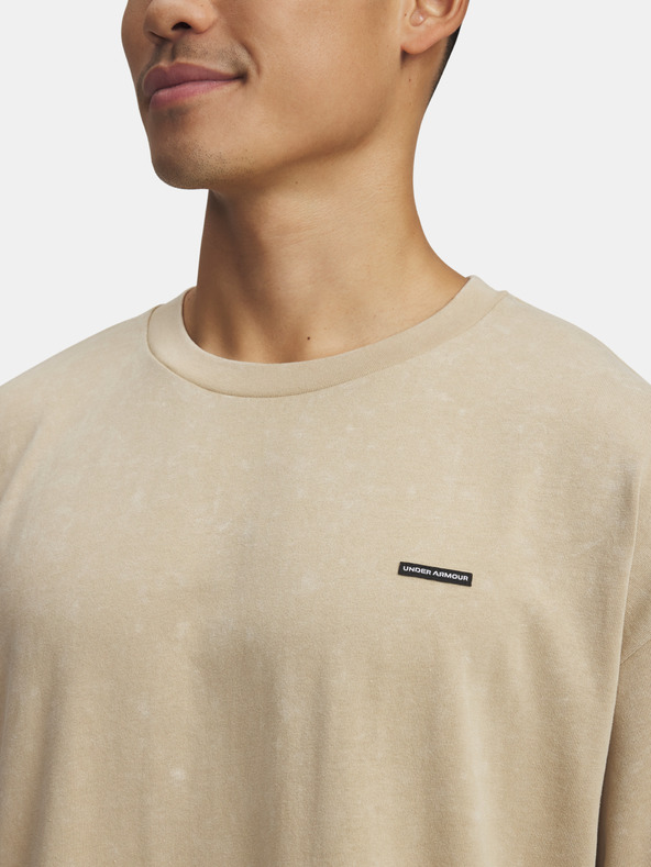 Under Armour Férfi póló Under Armour UA M HW OS LOGO WASH SS-BRN