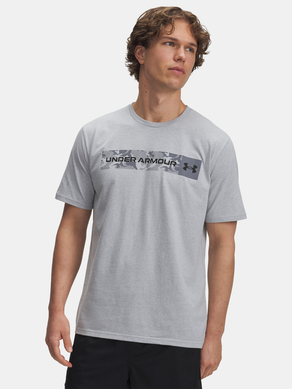 Under Armour Férfi póló Under Armour UA CAMO CHEST STRIPE SS-GRY