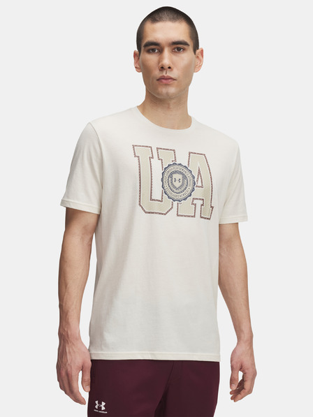 Under Armour Férfi póló Under Armour UA COLLEGE CREST LOGO SS-BRN