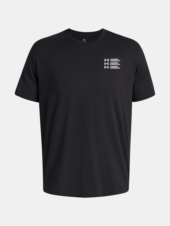 Under Armour Férfi póló Under Armour UA TRIPLE STACK LC LOGO SS-BLK