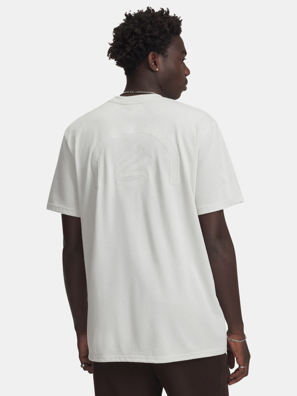Under Armour Férfi póló Under Armour Curry Verbiage Tee 2-WHT