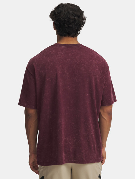 Under Armour Férfi póló Under Armour UA M HW OS LOGO WASH SS-RED