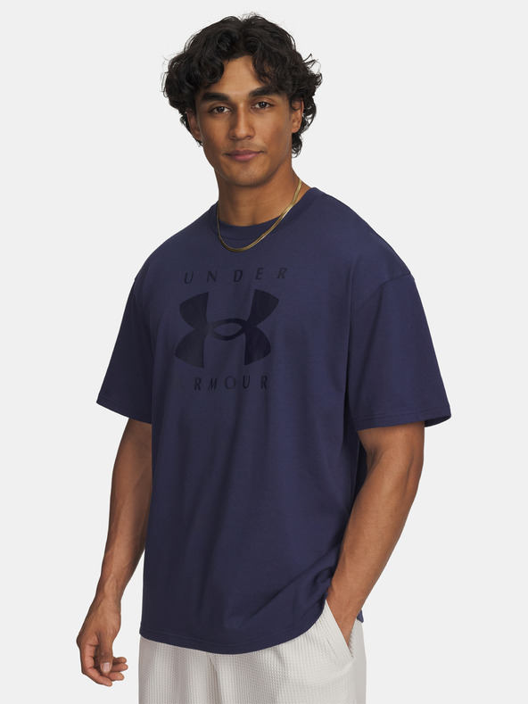 Under Armour Férfi póló Under Armour UA M HW OS Branded SS-BLU
